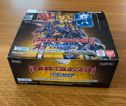 Digimon Booster ANIMAL COLOSSEUM EX-05 Open Box 225 Card (20 Rare) PackFresh NM - Image 2