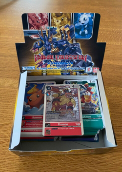 Digimon Booster ANIMAL COLOSSEUM EX-05 Open Box 225 Card (20 Rare) PackFresh NM - Image 4
