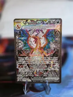 Charizard EX 223/197 SV03: Obsidian Flames SIR Holo NM Pokemon Card - Image 1