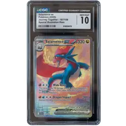 Salamence ex #187/159 Journey Together CGC 10 Pokemon Card *AE - Image 1