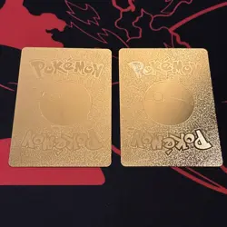 Charizard V Gold Foil Pokemon Cards Lot - 2 Standard English Cards Fan Art - Image 2