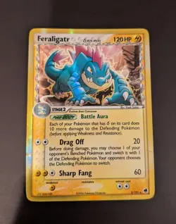 Feraligatr (Delta Species) - 2/101 - Pokemon Dragon Frontiers Holo Card HP - Image 1