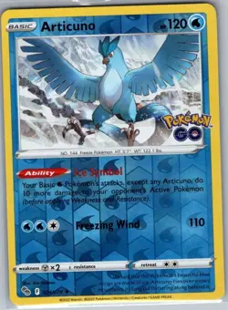 Articuno 024/078 Reverse Holo Pokemon GO - Pokemon Card - NM - Image 1