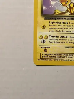 Dark Jolteon 38/82 *LP* Team Rocket Non Holo TCG Pokemon Card SEE DESCRIPTION - Image 5