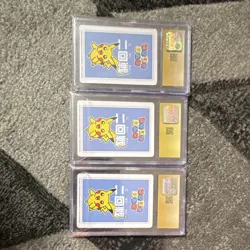 Pokemon TCG Japanese Graded 3 Card Lot Taruka Pikachu 1st/2nd/3rd 2025 - Image 2