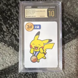 Pokemon TCG Japanese Graded 3 Card Lot Taruka Pikachu 1st/2nd/3rd 2025 - Image 5
