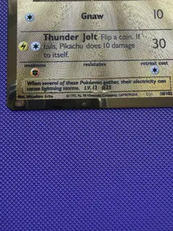 Pokemon Pikachu TCG Gold Metal Celebrations Ultra Premium Collection Card 58/102 - Image 5