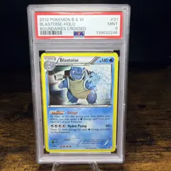 Pokemon TCG Blastoise Holo Rare Card Boundaries Crossed 31/149 - PSA 9 - Image 1