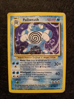 Pokemon Card Poliwrath 013/102 Holo Base Set - Image 2