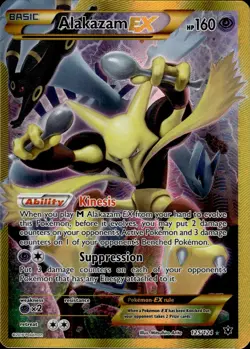 Alakazam EX 125 Fates Collide English Pokemon Card B31 NM - Image 1