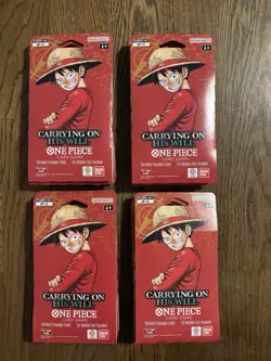 Lot of 20 OP-13 Carrying On His Will 12-Card Sleeved Booster Pack Sealed - Image 1
