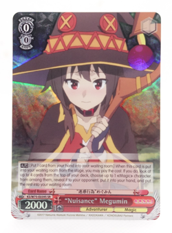 Weiss Schwarz Konosuba Megumin KS/W75-E039S SR English Anime Trading Card - Image 1