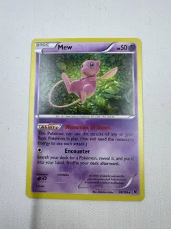 Pokemon Mew TCG Holo Rare Card 29/124 XY Fates Collide 2016 - Image 1