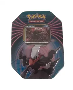 Pokemon Darkrai Tin Box New & Sealed 3 Booster Packs Plus Foil Card SHIPS FAST✅ - Image 1