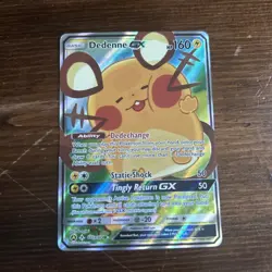 Dedenne GX - 195a/214 - Pokemon Sun & Moon Promo Alternate Art Rare Card NM - Image 1