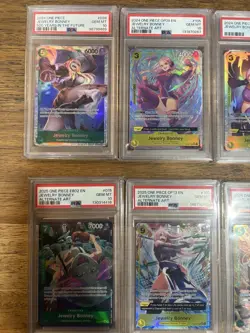 HUGE LOT One Piece Jewelry Bonney Manga 10 Card PSA 10 Cards + Acrylic Cases + - Image 2