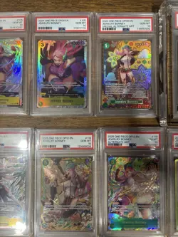 HUGE LOT One Piece Jewelry Bonney Manga 10 Card PSA 10 Cards + Acrylic Cases + - Image 3
