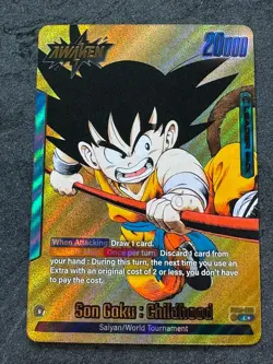 Dragon Ball Fusion World Card Eng - Son Goku #FB06-025 - Leader Alt Art Gold NM - Image 2
