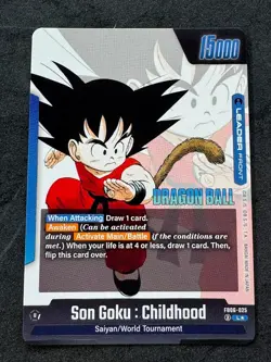 Dragon Ball Fusion World Card Eng - Son Goku #FB06-025 - Leader Alt Art Gold NM - Image 3