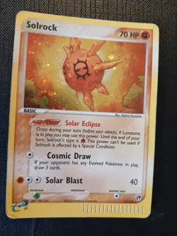 Ex Sandstorm Solrock Shiny Holo Old Pokemon Card 2003 13/100 - Image 1