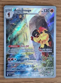Pokemon Cards Armarouge 203/198 Holo Scarlet & Violet Illustration Rare NM - Image 1