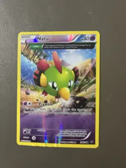 Pokemon Trading Card - Roaring Skies: Natu Reverse Holo 28/108 - Image 1