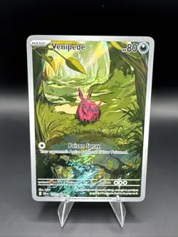 Venipede 132/086 Black Bolt Full Art Holo Pokemon Card - Image 1
