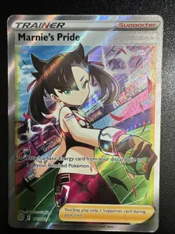 Marnie's Pride (Full Art) 171/172 Swsh09: Brilliant Stars Holo Pokemon Card NM - Image 1