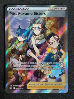 Miss Fortune Sisters (Full Art) 194/196 SWSH11: Lost Origin NM Holo Pokemon Card - Image 1