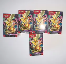 Pokemon TCG Ascended Heroes Booster Pack Lot 5 (15 Cards Each) English Pikachu - Image 1