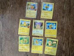 Pokemon tcg lot, 8 Pikachu cards, including special art card and Pikachu Libre - Image 1
