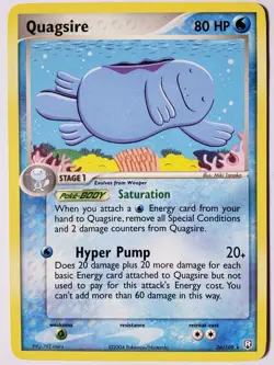 Quagsire 26/109 VLP - RARE Non Holo EX Team Rocket Returns 2004 Pokemon Card - Image 1