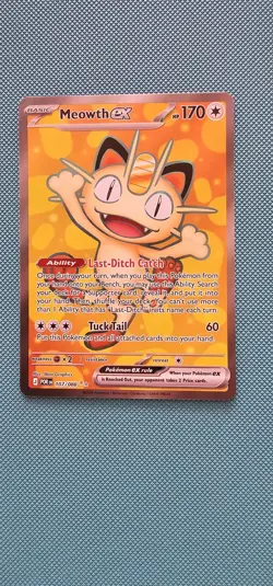 Meowth Ex 107/088 Perfect Order Full Art Pack Fresh. Pokemon Card - Image 1
