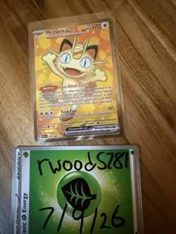 Pokemon TCG - Meowth EX Full Art - Perfect Order - 107/088 - Image 1