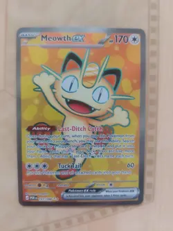 Pokemon Mega Evolution Perfect Order Meowth EX Full Art/Ultra Rare 107/088 - Image 1