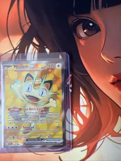 Meowth ex 107/088 Full Art Pokemon Card Perfect Order NM - Image 1
