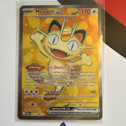 Pokemon TCG Meowth ex 107/088 Perfect Order Full Art Holo English 2026 - Image 2