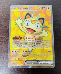 Pokemon TCG Meowth ex 107/088 Full Art Ultra Rare Perfect Order NM - Image 2