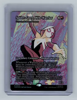 Magic the Gathering - Spider-Gwen, Web-Warrior (Borderless) (MAR) (FOIL) #24 - Image 1
