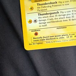 Pokemon TCG Base Set Electabuzz 20/102 Unlimited Regular Rare Card Nm Near Mint - Image 5