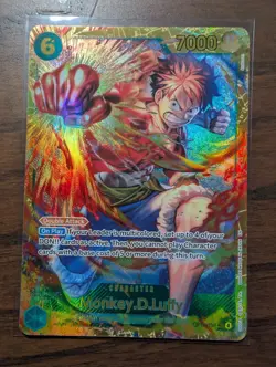 One Piece TCG Monkey D Luffy OP13-118 SEC Carrying On His Will ENGLISH NM Secret - Image 1