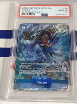 ONE PIECE LEGACY OF THE MASTER KUZAN OP12-043 ALTERNATE ART PSA 10 alt - Image 1