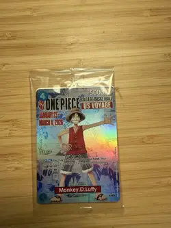 One Piece Monkey.D.Luffy College Basketball US Voyage P-055 Gonzaga - Limited! - Image 1