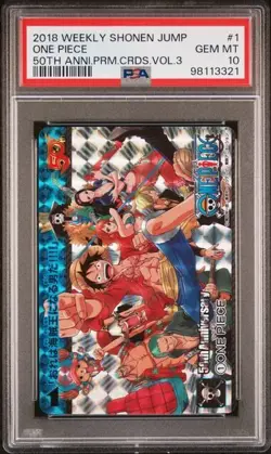 One Piece PSA 10 50Th Anniversary Premium Vol 3 #1 Shonen Jump 2018 Japanese - Image 3