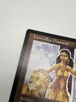 LION'S EYE DIAMOND MAGIC THE GATHERING MTG MIRAGE SET RARE Artifact 1996 VINTAGE - Image 5