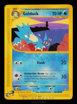 Pokemon Card Golduck 50b/147 50 Aquapolis Uncommon WOTC Vintage LP 2002 - Image 1