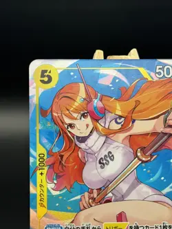 Bandai One Piece Card Game "Nami" SR+ Alt Art Parallel Trigger OP08-106 JP - Image 3