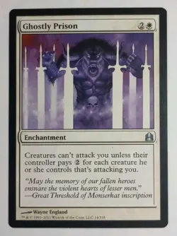 MTG - Ghostly Prison - Commander 14/318 - Regular Uncommon - Pillow Fort - Image 1