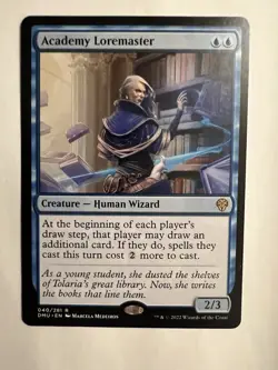 Academy Loremaster 040/281 Rare Dominaria United MTG Magic The Gathering Card NM - Image 1