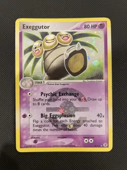 Pokemon Card Exeggutor LP FireRed & LeafGreen Reverse Holo Rare 5/112 - Image 1